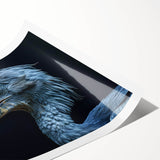 Tropical birds wall art print featuring vibrant colors and intricate designs, showcasing exotic avian species against a lush backdrop, ideal for home decor.