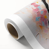 Tropical birds wall art design on rolled canvas, showcasing vibrant colors and intricate details, perfect for enhancing home decor and bringing nature indoors.