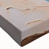 Close-up of a vibrant tropical birds wall art design on stretched canvas, showcasing intricate details and bright colors, perfect for enhancing home decor.