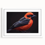 Tropical bird-themed wall art collection framed in white matting, showcasing vibrant colors and intricate designs, perfect for home decoration and nature enthusiasts.