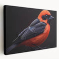 Tropical birds wall art collection displayed on stretched canvas, showcasing vibrant colors and intricate details, perfect for enhancing home decor.