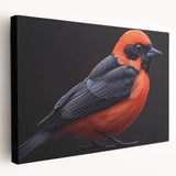 Tropical birds wall art collection displayed on stretched canvas, showcasing vibrant colors and intricate details, perfect for enhancing home decor.