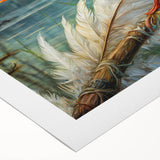 Tropical birds wall art design on rolled canvas, showcasing vibrant colors and intricate details, perfect for adding a lively touch to any home decor.
