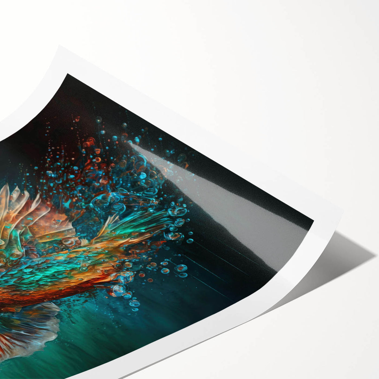 Tropical birds wall art print showcasing vibrant colors and intricate details, rolled and ready for framing, perfect for adding a lively touch to any space.