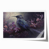 Vibrant rolled print showcasing a tropical birds design with rich colors and intricate details, perfect for enhancing home decor and wall art collections.