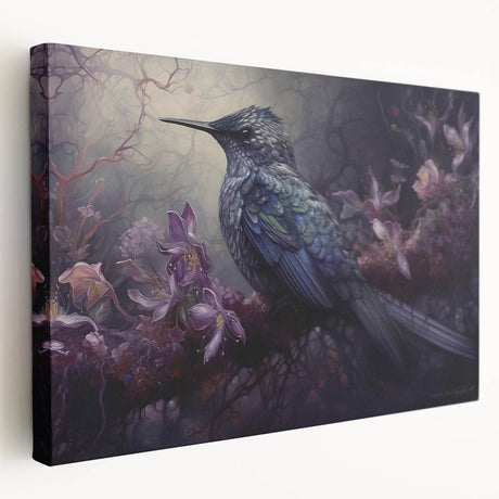 Tropical birds wall art collection on stretched canvas showcasing vibrant colors and intricate designs, perfect for enhancing home decor with a nature-inspired theme.