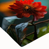 Close-up of a vibrant tropical birds design on stretched canvas wall art, showcasing vivid colors and intricate details, perfect for enhancing home decor.