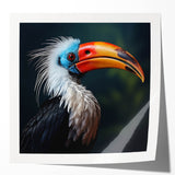 Tropical bird wall art collection showcasing vibrant, colorful bird illustrations on a glossy surface, perfect for enhancing home decor with a nature-inspired theme.