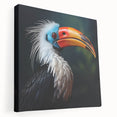 Tropical birds wall art collection displayed on stretched canvas, showcasing vibrant colors and intricate designs, perfect for enhancing home decor.