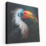 Tropical birds wall art collection displayed on stretched canvas, showcasing vibrant colors and intricate designs, perfect for enhancing home decor.