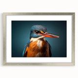 Tropical birds wall art collection featuring vibrant colors and intricate designs, framed in silver with a mat, perfect for enhancing home decor.
