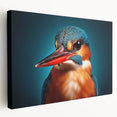 Tropical birds wall art collection on stretched canvas showcasing vibrant colors and intricate designs, perfect for enhancing home decor with a nature-inspired touch.
