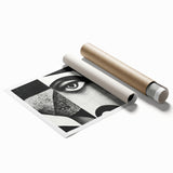 Black and white abstract wall art design showcasing fluid shapes and patterns, perfect for modern home decor and interior styling.