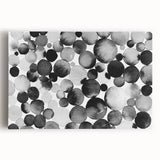 Abstract black and white design canvas art featuring geometric shapes and lines, ideal for modern home decor and gallery walls.