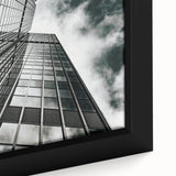 Black and white abstract textured art on a framed canvas, ideal for extra large wall art in a living room.