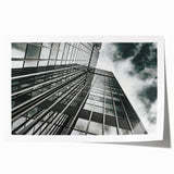 Black and white abstract floral design on a rolled print, ideal for art wall dining room or bathroom decor.