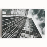 Large black and white abstract canvas print, featuring dynamic swirl patterns, ideal for kitchen wall art.