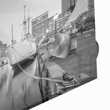 Historic Baltimore Harbor Art - Black and White Cityscape Decor