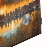 Sunset Baltimore Skyline Art - Warm and Vibrant Cityscape Decor