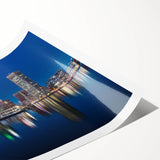Vibrant Baltimore Skyline Art - Colorful Cityscape Wall Decor