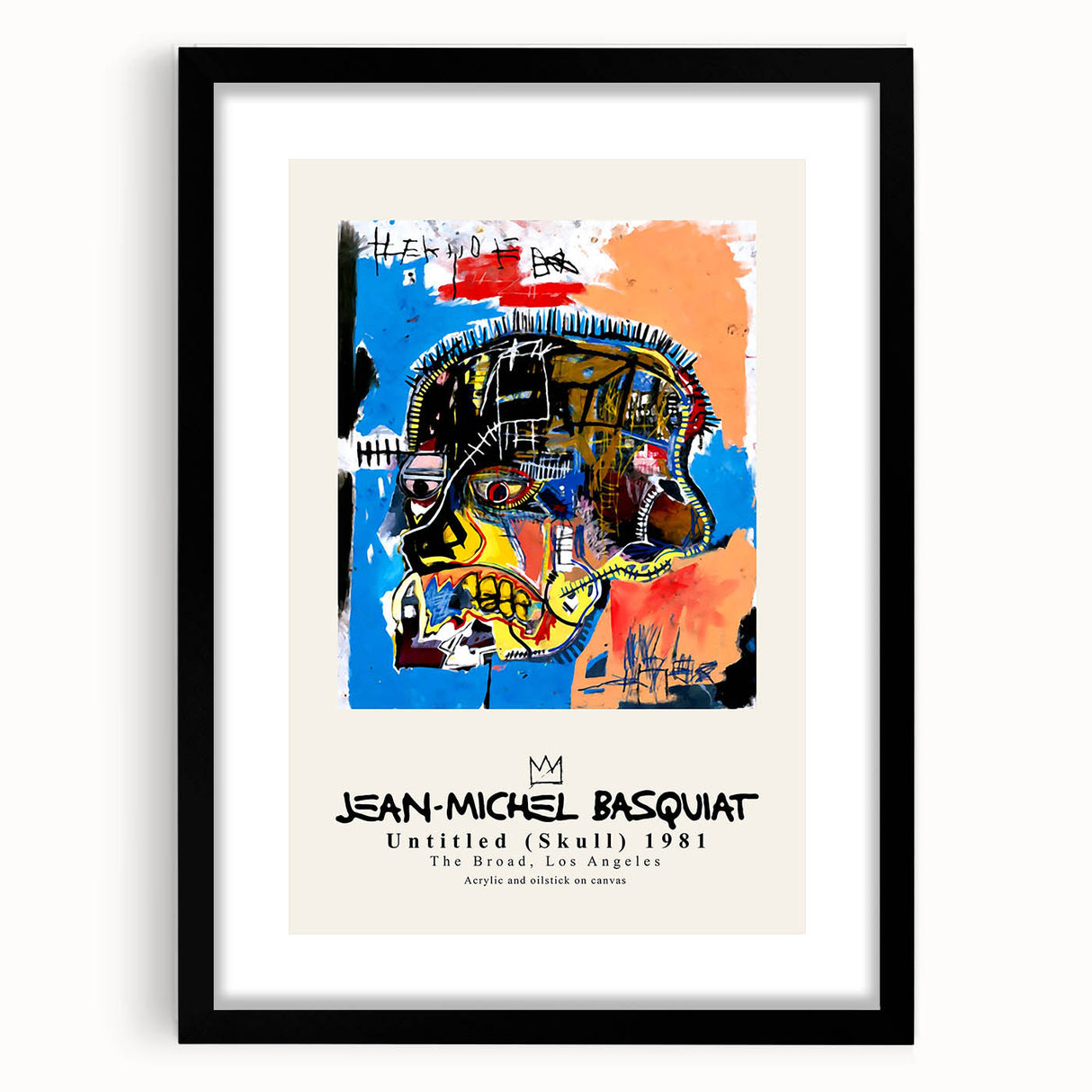 Extra large abstract art print featuring vivid, textured colors on a black framed canvas, ideal for living room decor.