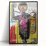 Large abstract wall art featuring dynamic, multicolored shapes on a black acrylic frame, suitable for modern art wall decor.