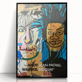 Large abstract wall art featuring dynamic figures and scribbles in black and white, framed in acrylic.