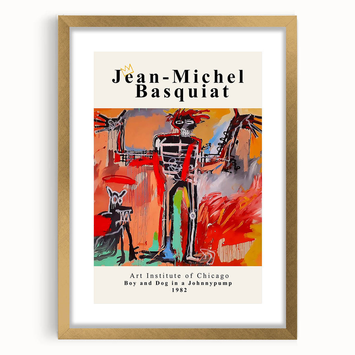 Extra large abstract art print featuring textured, multicolored design on a gold-framed canvas, ideal for living room decor.