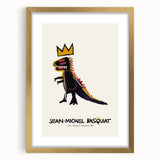 Extra large abstract art print with textured design in vibrant colors on a gold-framed canvas.