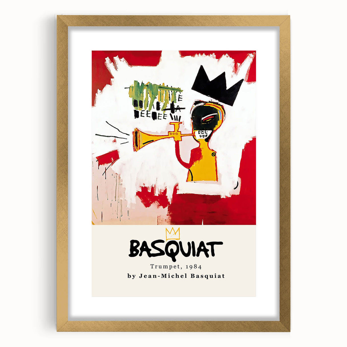 Extra large abstract art print featuring textured patterns in vibrant colors, framed in gold, ideal for living room decor.