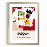 Textured abstract art print in vivid colors on framed canvas, suitable for adding visual interest to a bedroom.