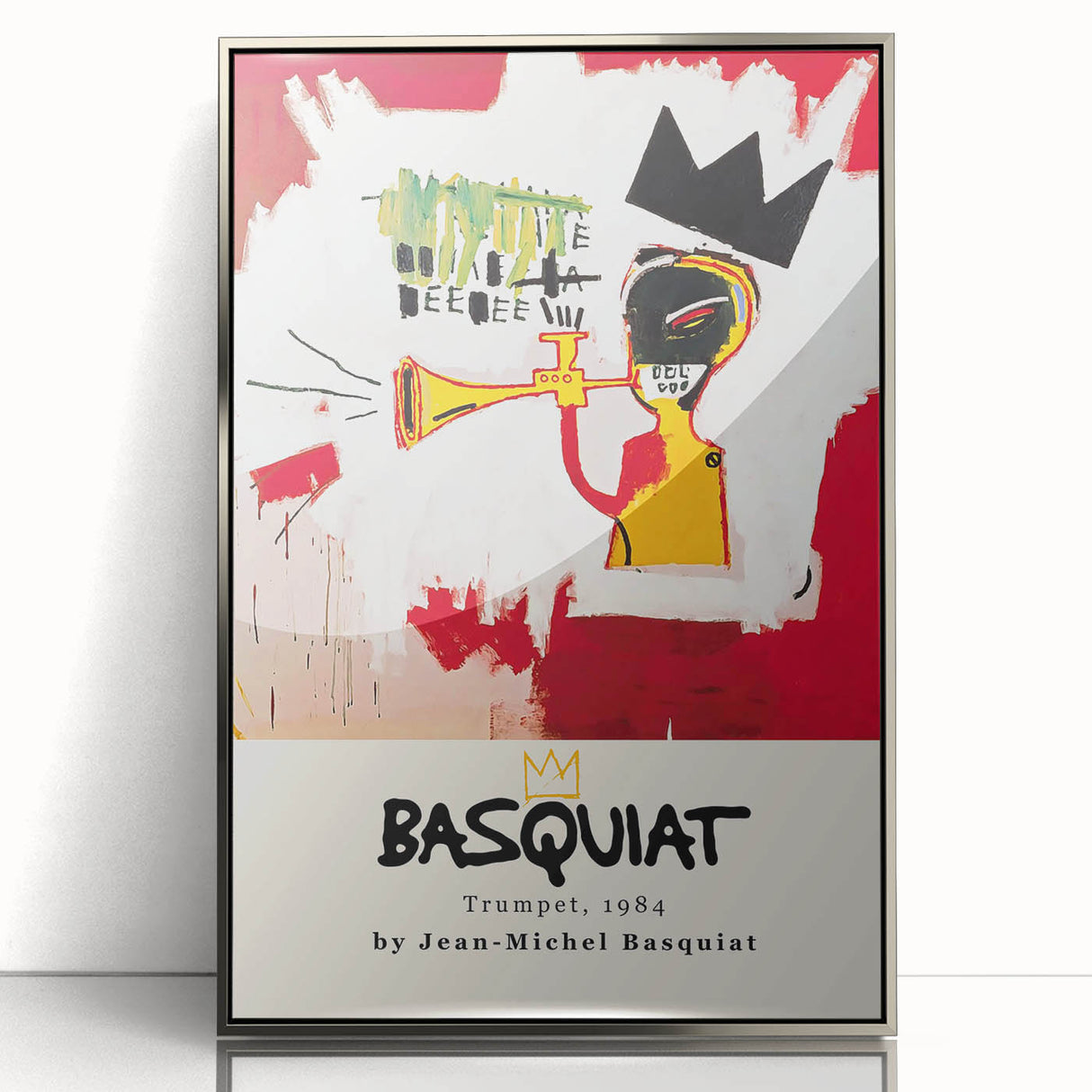 Mid-century modernist art poster, featuring abstract shapes in vivid colors, acrylic framed, ideal for nursery wall art.