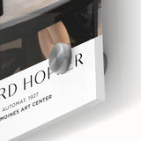 Mid-century modernist art with abstract design in muted earth tones on acrylic glass, ideal for dining room ambiance.