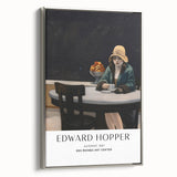 Edward Hopper-style landscape art painting on framed canvas.