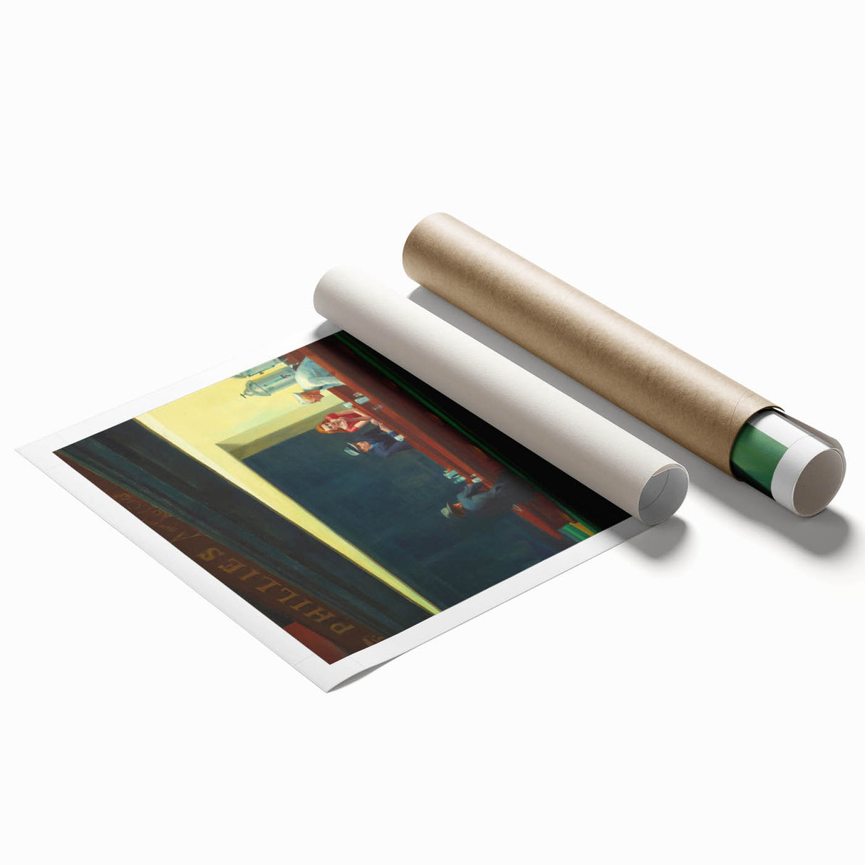 Extra large rolled print featuring a floral design in soft pastel shades, ideal for classy bathroom wall art.