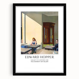 Extra large abstract art print featuring a colorful, textured design on a black framed canvas, ideal for living room decor.