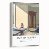 Vintage poster art of a cityscape in muted gray and black tones on a framed canvas, ideal for living room decor.