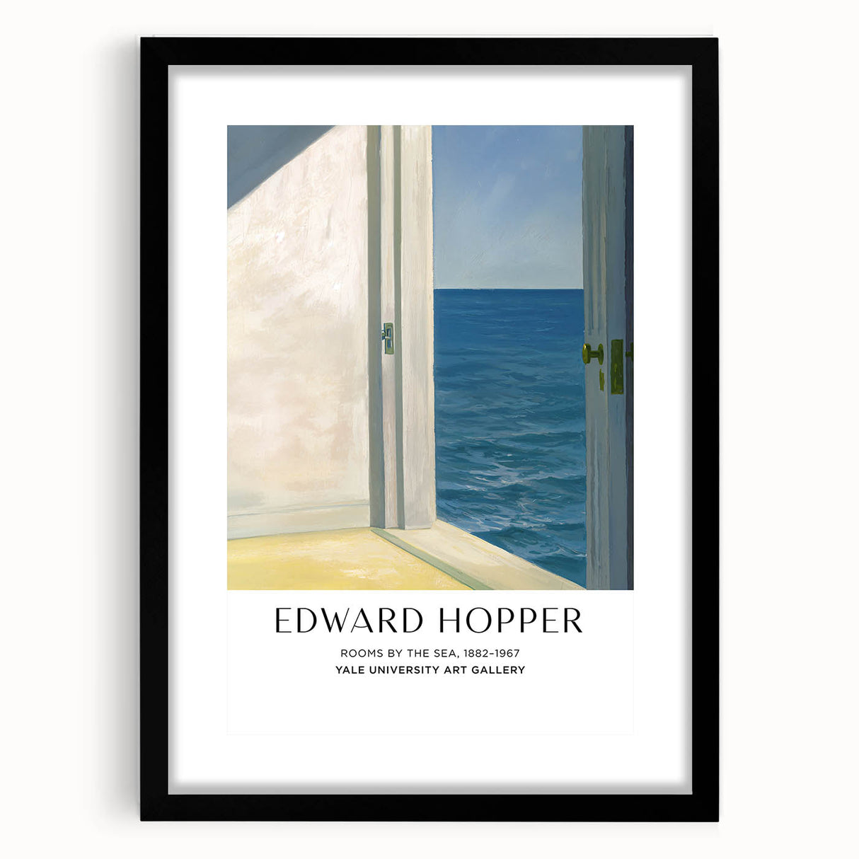 Extra large abstract art print featuring colorful, textured brushstrokes on a black-framed canvas.