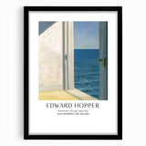 Extra large abstract art print featuring colorful, textured brushstrokes on a black-framed canvas.