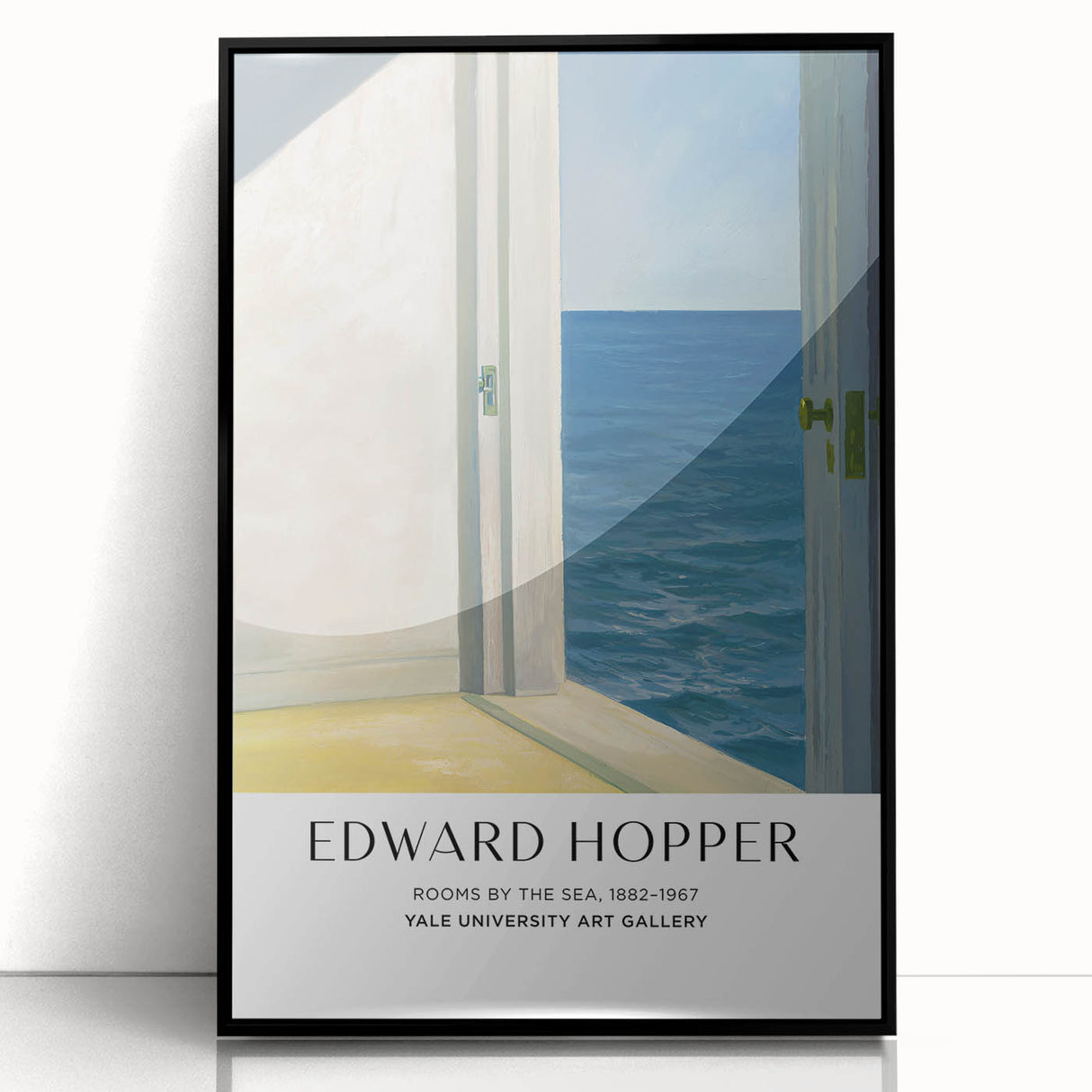 Large abstract wall art featuring mid-century modernist design in muted tones on a framed acrylic print.