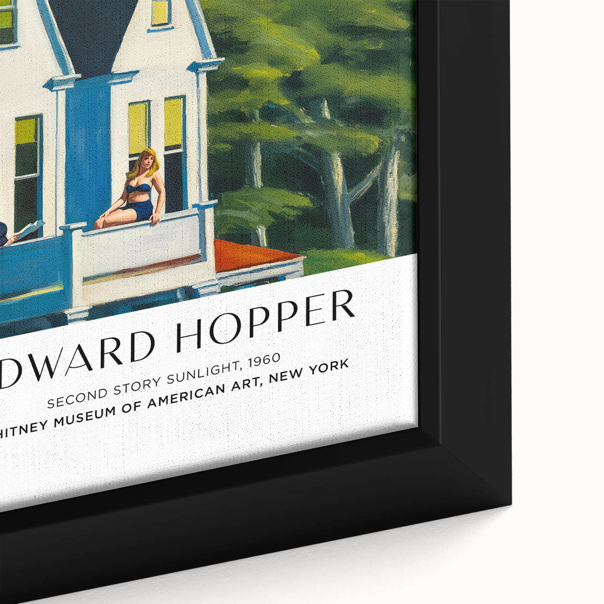 Extra large framed canvas featuring a black textured background with vibrant, colorful abstract shapes.