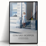 Large abstract wall art featuring muted earth tones in a mid-century modernist style, framed in black acrylic.