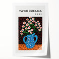 Extra large rolled print featuring avant-garde floral patterns in bold colors, ideal for art wall dining room.
