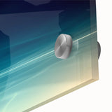 Dynamic Motion Abstract Wall Art – Modern Blue & Cream Landscape