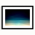 Dynamic Motion Abstract Wall Art – Modern Blue & Cream Landscape