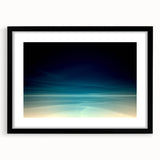 Dynamic Motion Abstract Wall Art – Modern Blue & Cream Landscape