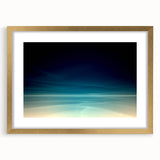 Dynamic Motion Abstract Wall Art – Modern Blue & Cream Landscape
