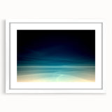 Dynamic Motion Abstract Wall Art – Modern Blue & Cream Landscape