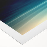 Dynamic Motion Abstract Wall Art – Modern Blue & Cream Landscape