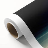 Dynamic Motion Abstract Wall Art – Modern Blue & Cream Landscape